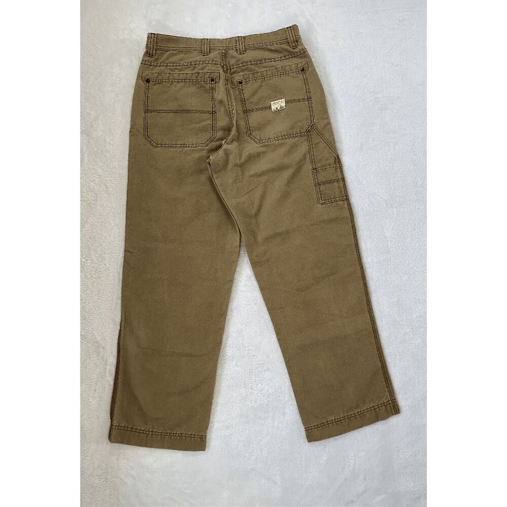 Men's Eddie Bauer Tan Twill Carpenter Pants Size 31 X 30 Easy Fit, 100% Cotton - Picture 4 of 7